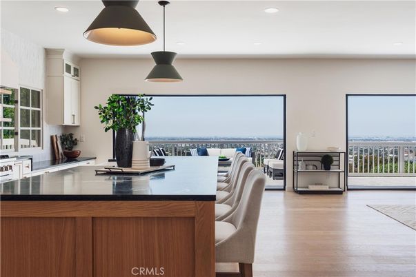 Dining room, Interior, Pendant Lights, Water