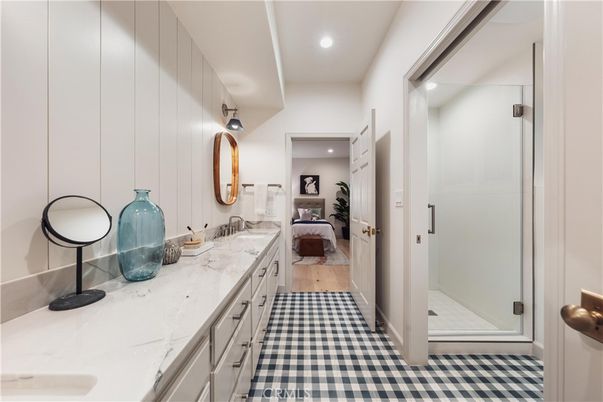 Bedroom, Home Office, Interior, Recessed Lighting, Wood Texture Flooring