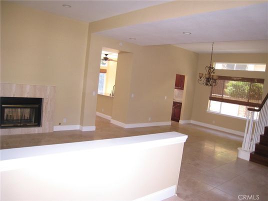 Chandelier, Empty room, Fireplace, Interior, Pendant Lights, Recessed Lighting