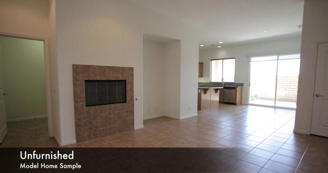 Empty room, Fireplace, Interior, Kitchen, Recessed Lighting