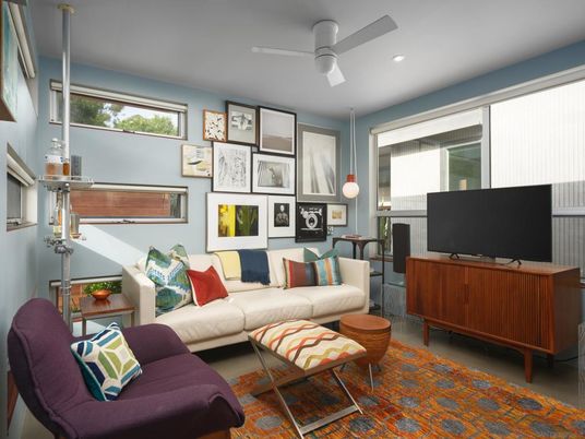 Interior, Living room, Recessed Lighting
