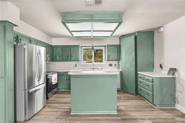 Interior, Kitchen, Wood Texture Flooring