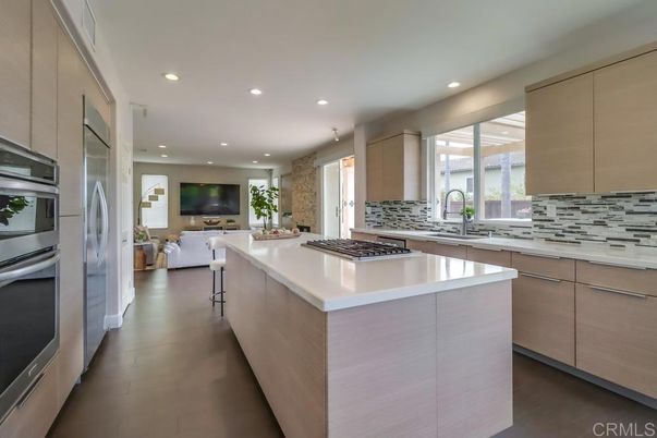 Interior, Kitchen, Living room, Recessed Lighting, Stainless Steel Appliances