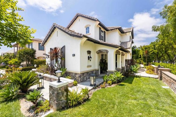 Backyard, Exterior, Facade, Mediterranean