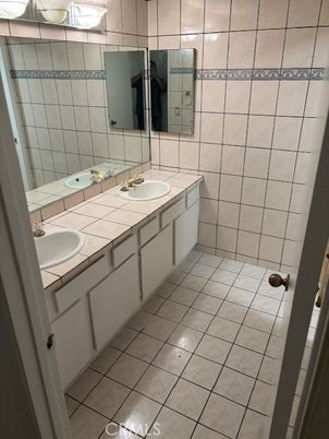 Bathroom, Dual Sink Vanities, Interior, Tile Countertops