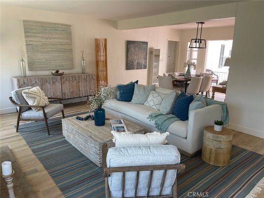 Dining room, Interior, Living room, Pendant Lights, Wood Texture Flooring