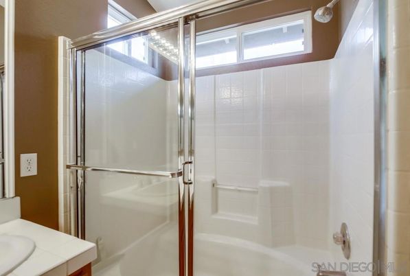 Bathroom, Glass Shower, Interior, Tile Countertops