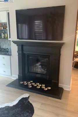 Fireplace, Interior, Wood Texture Flooring