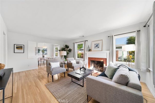 Dining room, Fireplace, Interior, Living room, Wood Texture Flooring