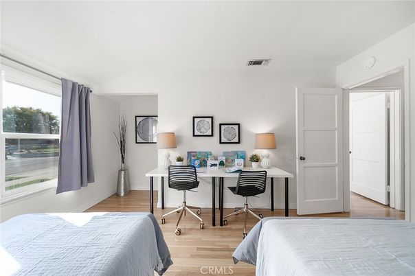 Home Office, Interior, Wood Texture Flooring