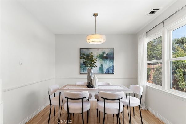 Dining room, Interior, Wood Texture Flooring