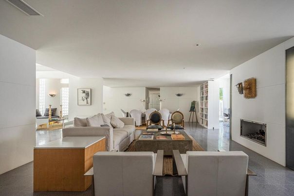 Dining room, Fireplace, Interior, Living room