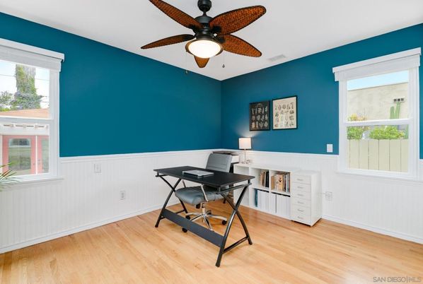 Home Office, Interior, Wood Texture Flooring
