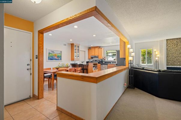 Dining room, Interior, Kitchen, Living room, Recessed Lighting