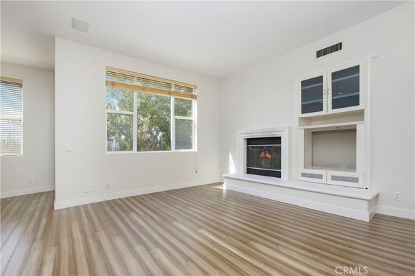 Empty room, Fireplace, Interior, Wood Texture Flooring