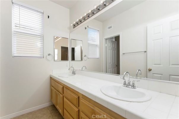 Bathroom, Dual Sink Vanities, Interior, Tile Countertops
