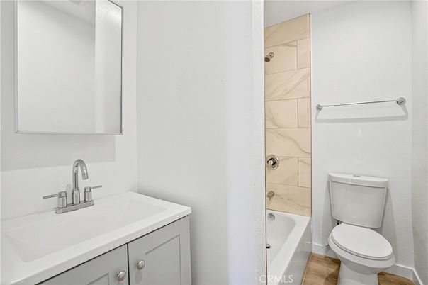Bathroom, Interior, Marble Walls, Wood Texture Flooring