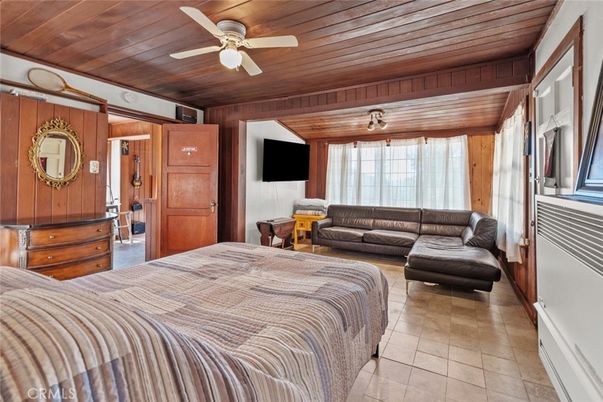 Bedroom, Interior, Wooden Ceilings, Wooden Walls