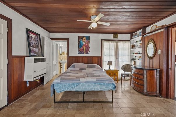 Bedroom, Interior, Wooden Ceilings, Wooden Walls