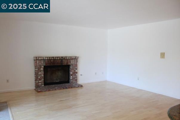 Empty room, Fireplace, Interior, Wood Texture Flooring