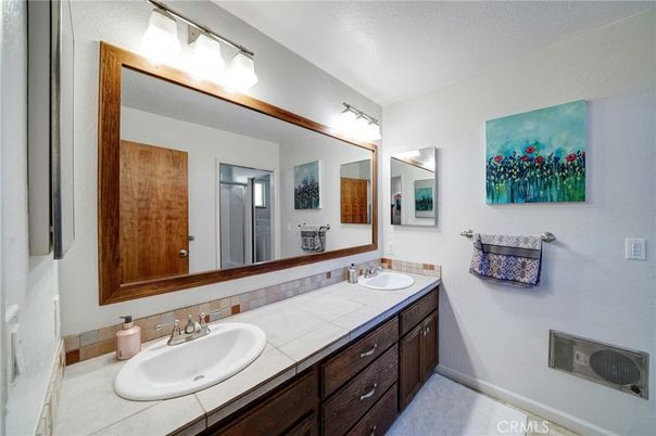 Bathroom, Dual Sink Vanities, Interior, Tile Countertops