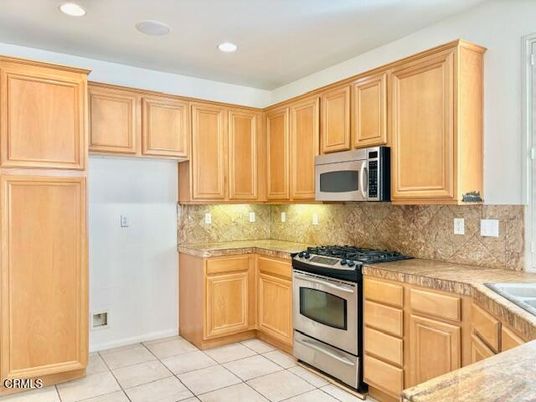 Interior, Kitchen, Recessed Lighting, Tile Countertops