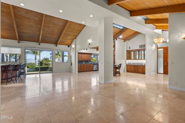 Interior, Kitchen, Recessed Lighting, Wooden Beams, Wooden Ceilings