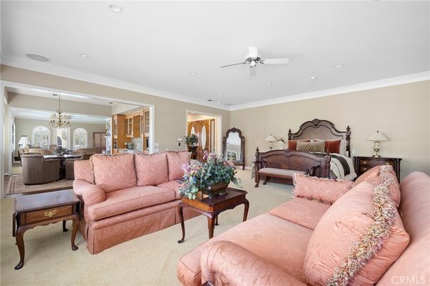 Bedroom, Chandelier, Dining room, Interior, Living room, Recessed Lighting