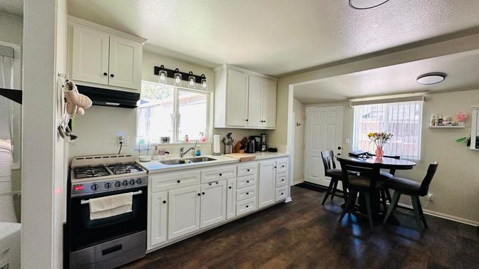 Dining room, Interior, Kitchen, Wood Texture Flooring