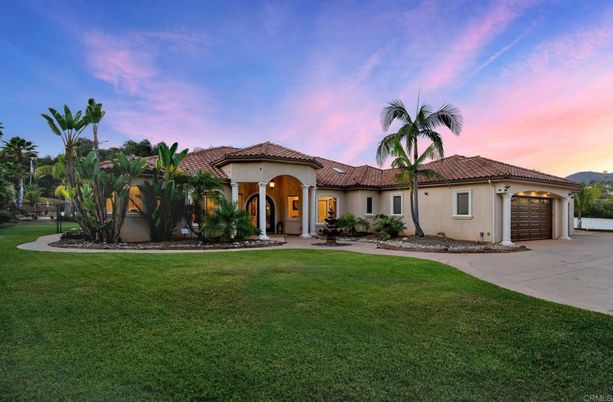 Attached, Backyard, Exterior, Facade, Mediterranean