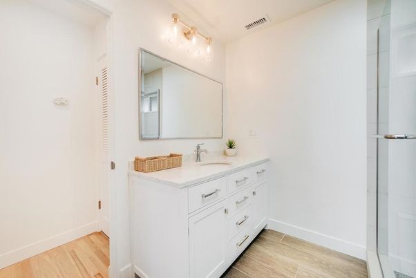 Bathroom, Interior, Wood Texture Flooring