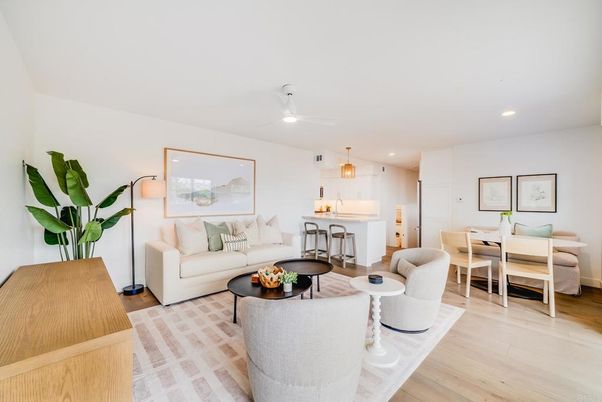 Dining room, Interior, Kitchen, Living room, Pendant Lights, Recessed Lighting, Wood Texture Flooring