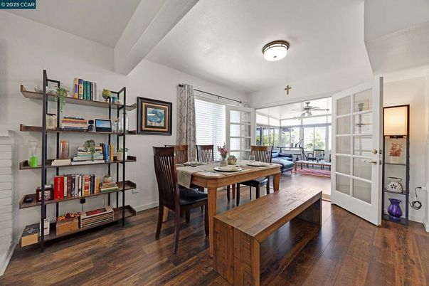 Dining room, Interior, Wood Texture Flooring