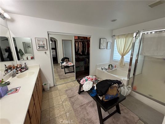 Bathroom, Dual Sink Vanities, Glass Shower, Interior