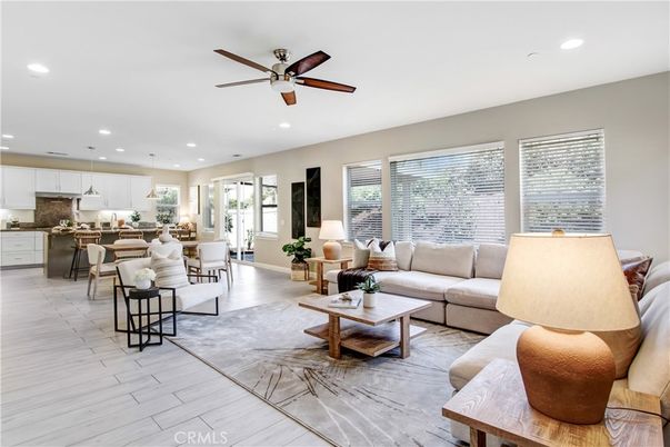 Dining room, Interior, Kitchen, Living room, Pendant Lights, Recessed Lighting, Wood Texture Flooring