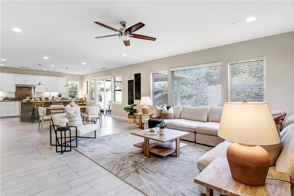 Dining room, Interior, Kitchen, Living room, Pendant Lights, Recessed Lighting, Wood Texture Flooring