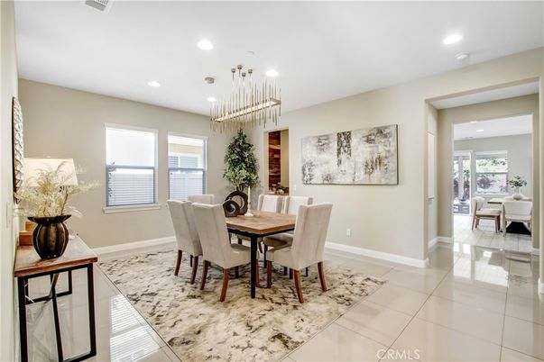 Dining room, Interior, Pendant Lights, Recessed Lighting