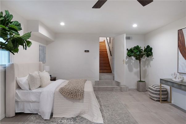 Bedroom, Interior, Recessed Lighting