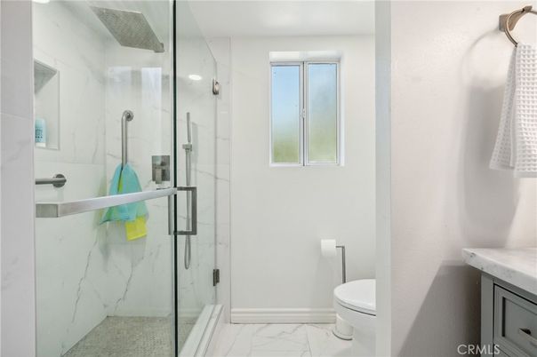Bathroom, Glass Shower, Interior, Marble, Marble Walls