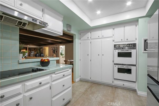 Interior, Kitchen, Recessed Lighting, Tile Countertops