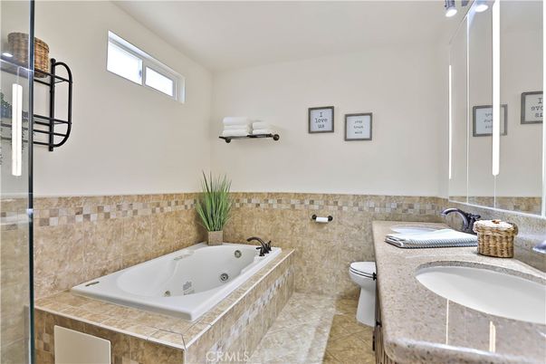Bathroom, Dual Sink Vanities, Glass Shower, Interior