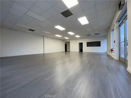 Empty room, Fireplace, Interior, Recessed Lighting, Wood Texture Flooring