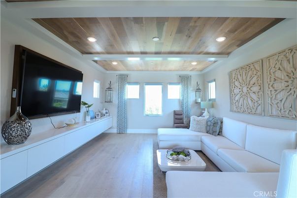 Interior, Living room, Recessed Lighting, Wooden Ceilings, Wood Texture Flooring