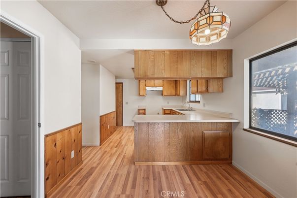 Interior, Kitchen, Wood Texture Flooring