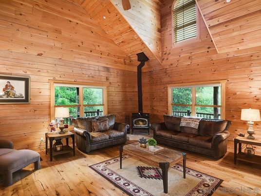 Interior, Living room, Recessed Lighting, Wooden Ceilings, Wood Texture Flooring, Wooden Walls