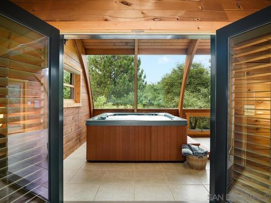 Exterior, Hot Tub, Interior, Wooden Walls