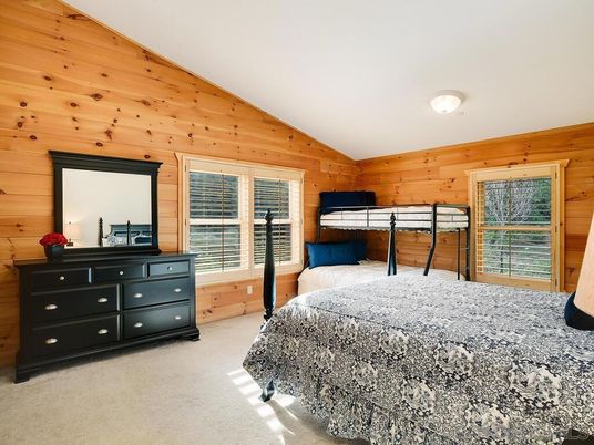 Bedroom, Interior, Wooden Walls