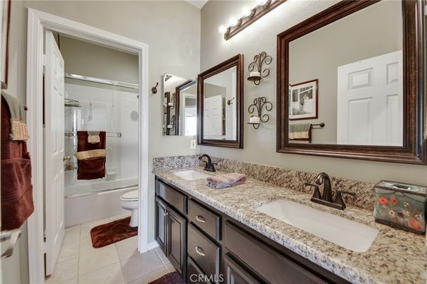 Bathroom, Dual Sink Vanities, Glass Shower, Interior