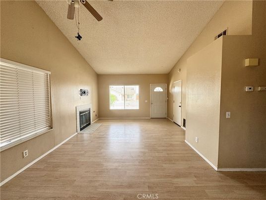 Empty room, Fireplace, Interior, Wood Texture Flooring