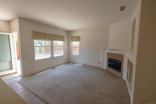 Empty room, Fireplace, Interior